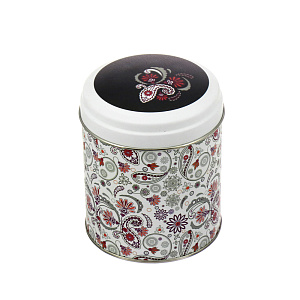 Банка для сыпучих продуктов 800мл НОВЫЙ АРГУМЕНТ Бута белая жестяная 000000000001102869