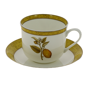 Чайная пара Стейчкол костяной фарфор 480мл, Дыхание Прованса Лимон,КРС-752 000000000001193672