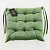Подушка на стул 40х40см DE'NASTIA зелёный велюр полиэстер 000000000001209650
