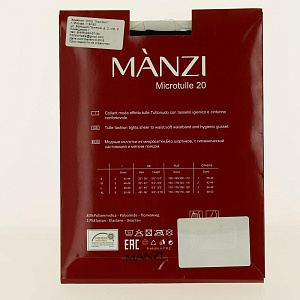 MANZI КОЛГОТКИ ЖЕНСКИЕ MICROTULLE 20 р3 BLACK 000000000001186693