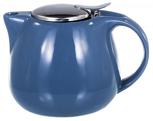 Чайник керамика 750мл с фильтром подарочная упаковка ГЛЯНЕЦ Голубой 109-06046 000000000001195487