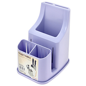 Подставка для столовый приборов 17х13,4х20см ПОЛИМЕРБЫТ универсальная пластик 000000000001165090