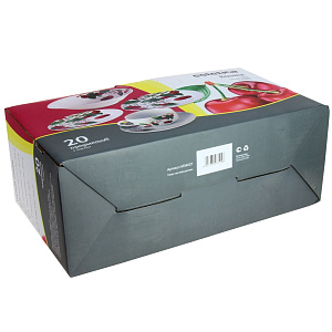 Набор столовый ESTETICA Вишня, фарфор, 20 предметов, M34007 000000000001094382