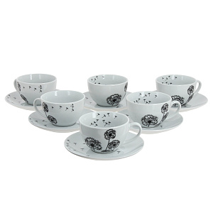 Набор чайный на 6 персон 250мл/16см ESPRADO Viente костяной фарфор 000000000001153701