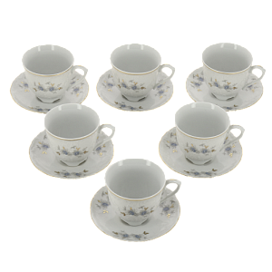 Сервиз кофейный 6 предметов (чашки 170мл) CMIELOW 9706 blue фарфор 000000000001172765
