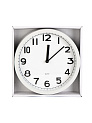 Часы настенные 20см FORA круглые белый пластик/стекло 000000000001229558