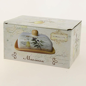 Масленка подарочная упаковка Tuscan vegetables доломит ZFC046-36 000000000001196879