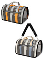 Pet carrier, 41*27*25cm, Oxford cloth, Оранжевый и голубой 000000000001231151