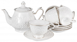 Набор чайный 13шт фарфор6чашек/6блюдец/чайник подарочная упаковка Грация Balsford 101-30010 000000000001197911