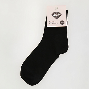 Носки мужские р.25(39-41) LUCKY Офис серый 85%хлопок/15%полиэстер 000000000001212175