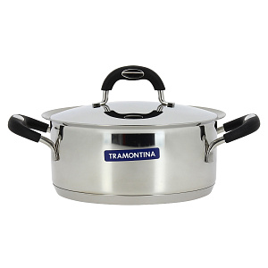 Кастрюля с крышкой 2,85л TRAMONTINA Duo Silicone 62483/200-TR 000000000001087620