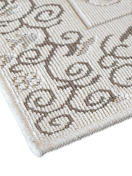 Коврик универсальный УЗОР3 60х100см, 100%хб бежевый, Турция M000086 000000000001199809