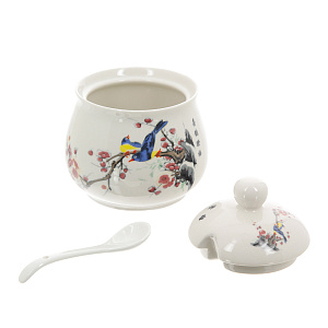 Сахарница с ложкой Птицы на ветке ТимА 000000000001132892
