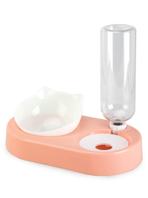 Миска для животных 500мл с автопоилкой в ассортименте полипропилен 000000000001229126