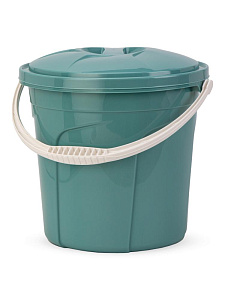 Ведро 5л с крышкой мятный полиэтилен 000000000001227324