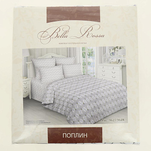 Комплект постельного белья Евро BELLA ROSSA рис9627/9628 поплин хлопок 100% 000000000001207266