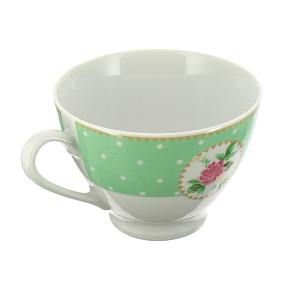 Чайная пара Mix&Match Porcelaine Czech Gold Hands, зелёный, 250мл 000000000001136218