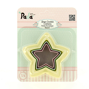 Формы для печенья 3шт SUN PLASTIK Звезды 000000000001189276