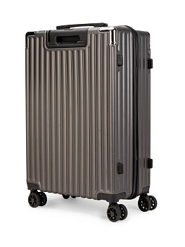 Чемодан на колесах L (48х30х75см) грани графит PC 000000000001226575