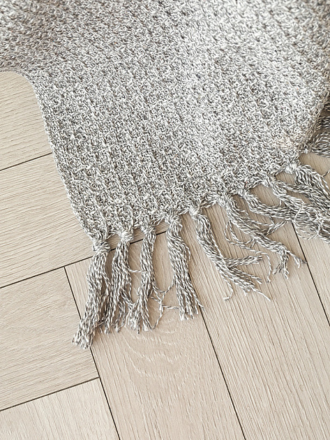 Покрывало 200x220см DE'NASTIA серый вафельное меланж хлопок 000000000001229653