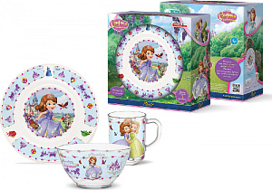 Набор детский посуды PRIORITY София стекло 000000000001193694