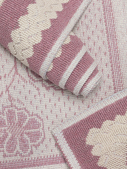 Коврик универсальный 80х200см LUCKY ЦВЕТЫ2 розовый 100%хлопок 000000000001206552