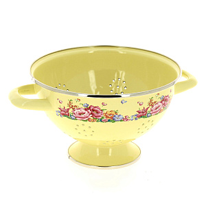 Дуршлаг 2,5л Японский сад на ножке с двумя ручками эмаль 000000000001183211