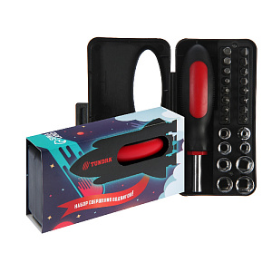 Набор инструментов 25 предметов TUNDRA подарочный пластиковый кейс металл 000000000001211077