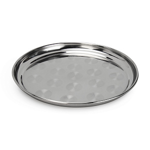 Поднос 35см круглый нержавеющая сталь 000000000001219286
