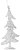 Елочное украшение Серебряная елочка Magic Time, 15 см, полипропилен 000000000001132683
