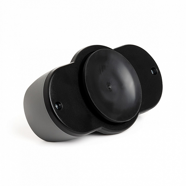 Точилка для ножей 13x7,2x4,5см DE'NASTIA с вакуумным креплением двухэтапная заточка черный/серый керамика/вольфрамовая сталь 000000000001225977