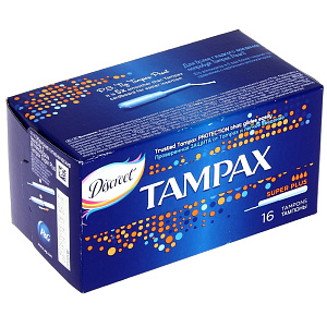 Гигиенические тампоны Gef Super Plus Duo TAMPAX, 16 шт. 000000000001026458