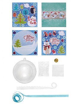 Н-р д/творч.Шар НГ забавы 9,5x9,5x9,5см 78565 000000000001179694