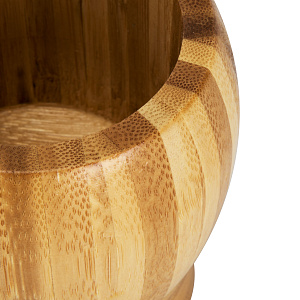 Ступка с пестиком 8,5х9,5х10см-молоток 2,7х14,5см бамбук 000000000001221640