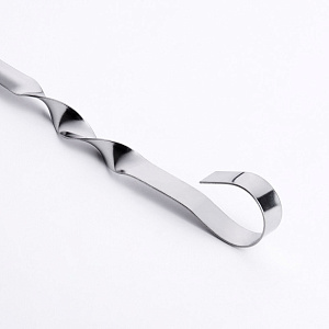 Шампур для шашлыка 45см (±)2см уголок ручка с кольцом нержавеющая сталь 000000000001211082