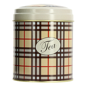 Жестяная банка для хранения сыпучих продуктов Клетка, 0.8л 000000000001157134