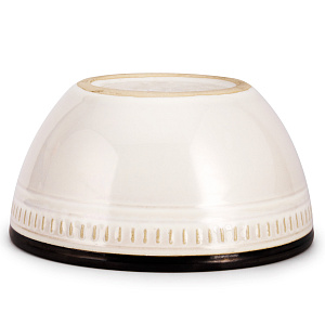 Салатник 15см Орнамент белый/черная полоса глазурованная керамика 000000000001217641