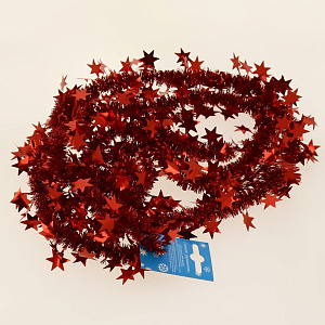 Гирлянда Звезды цветная 10+60мм 2м Г-262 000000000001180018