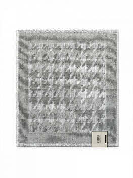 Коврик универсальный 50x60см DE'NASTIA Гусиные лапки букле серый/белый хлопок 000000000001228478