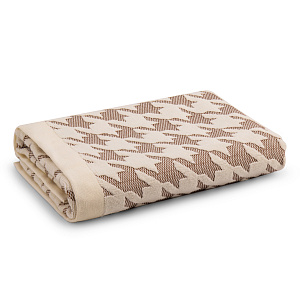 Полотенце махровое 70х130см LUCKY Пье-де-пуль молочный хлопок 100% 000000000001217032