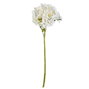 Цветок искусственный Гортензия 46см белая 000000000001218394