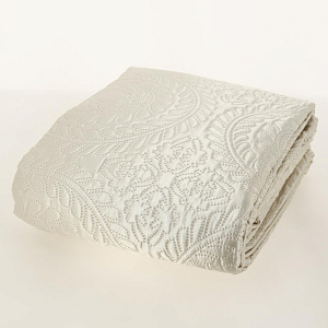 Покрывало DeN Палермо 200х240 атл/мат молочный круги U000215 000000000001203043