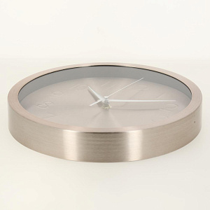 Часы настенные кварцевые Такт розовый (корпус из алюминия, циферблат из полистирола, питание от батарейки типа AA 25,2x4,2см 79662 000000000001195747