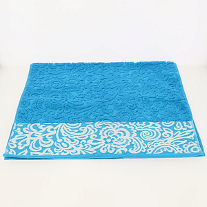 Полотенце махровое Privilea,50*90,100% хл,арт.14С8 Кружево,бирюзовый.Произ-во Беларусь 000000000001184474