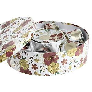 Чайный набор Золотой цветок Matissa, 220мл, 12 предметов 000000000001126480