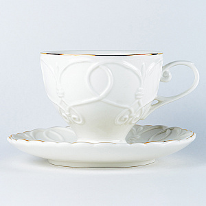 Набор чайный 12 предметов (чашка 220мл-6шт/блюдце-6шт) BALSFORD Грация Клио подарочная упаковка фарфор 000000000001193993