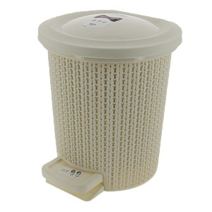 Контейнер для мусора с педалью, объем 6 литров, внутреннее ведро-вставка со скрытыми ручками, цвет айвори, SV4064АЙВ 000000000001190781