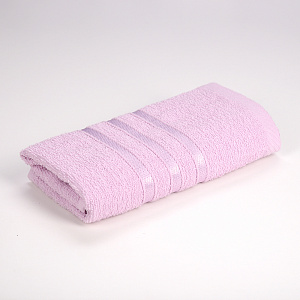Полотенце махровое 30х60см DINA ME бордюр с 3 полосками сиреневое/лиловое плотность 380гр/м 100%хлопок 000000000001210283