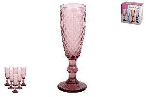 Набор бокалов 200мл 1/6шт стекло Коралл ФиолетГвент 4453-1 000000000001197668