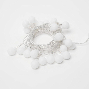 Гирлянда 5м 30 ламп Лампочки на батарейках белый 000000000001223802